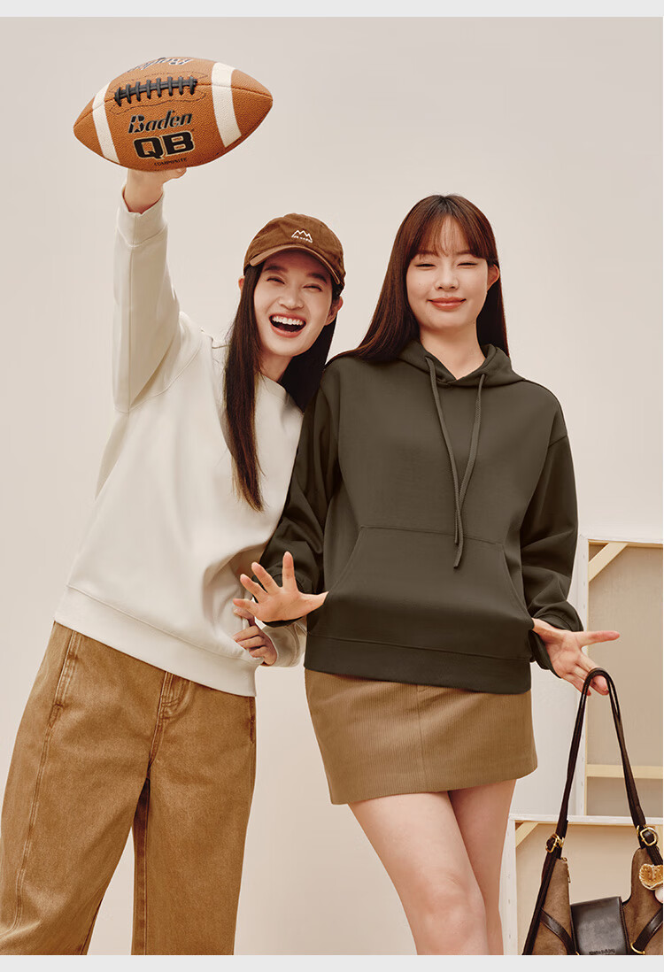 JD Jingzao Women's Hoodie Winter 2025 New Solid Color Cardigan Jacket Black S 4