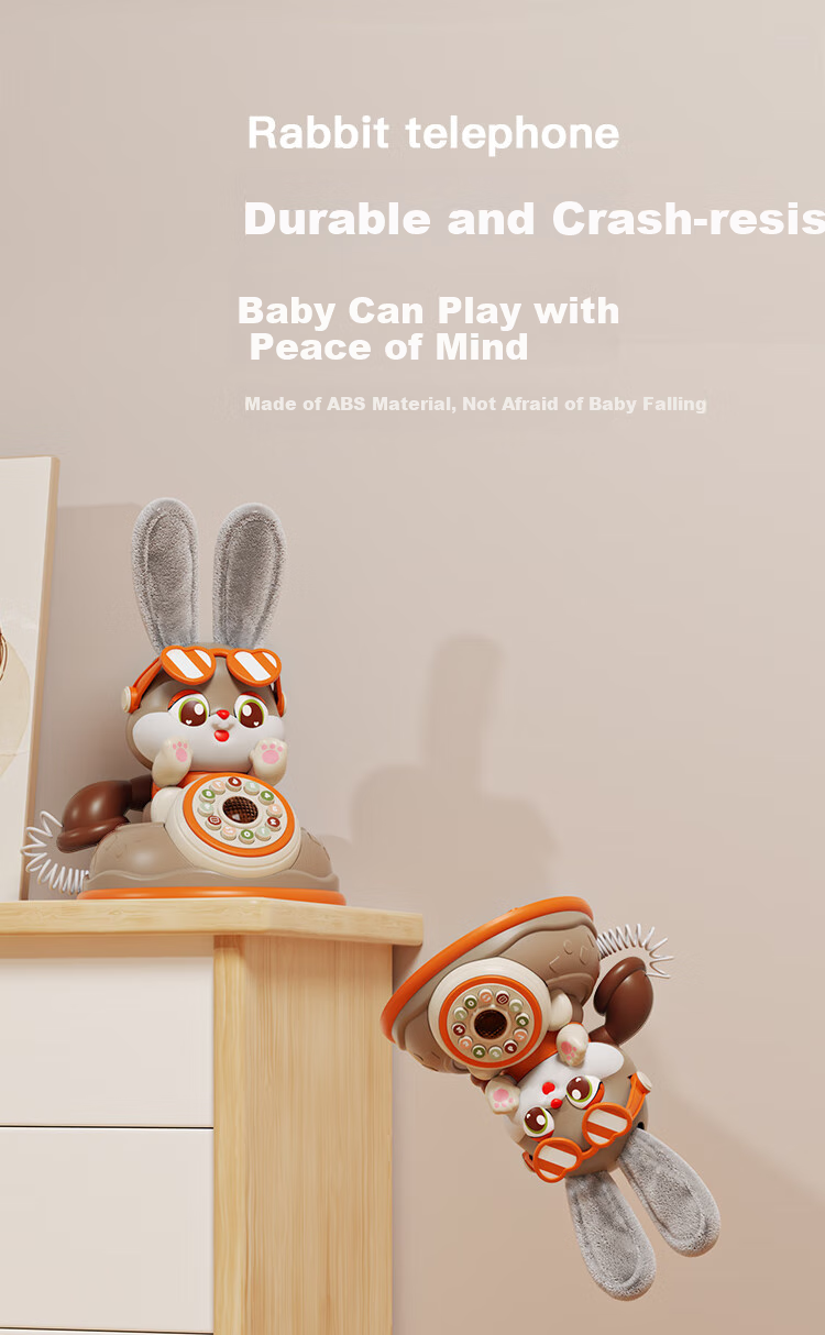 AoZhiJia Children's Toy, Retro Telephone, Baby Musical Nursery Rhyme Story Machine, Smart Talking Early Education Birthday Gift 14