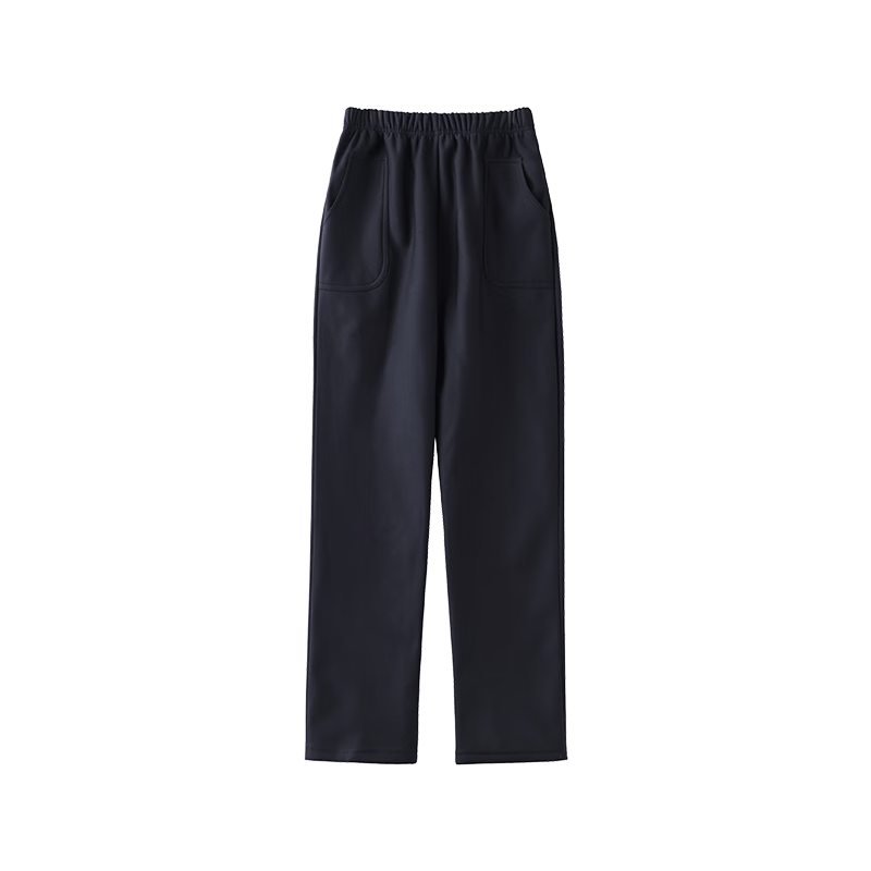 Past New Year Windproof Thickened Fleece Lined Pants Winter Women's Elastic High Waist Middle-aged and Elderly Mom Pants Black 5XL