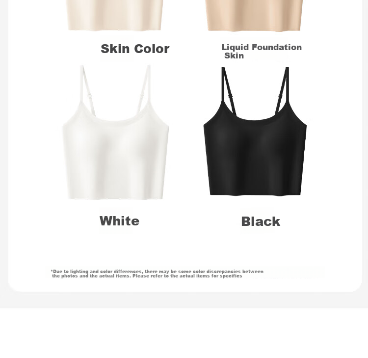 Dushiliren Black Camisole Tank Top for Women with Built-In Bra Pads, Seamless Backless Vest Bralette, Versatile And Stylish for Layering Or Outerwear 16