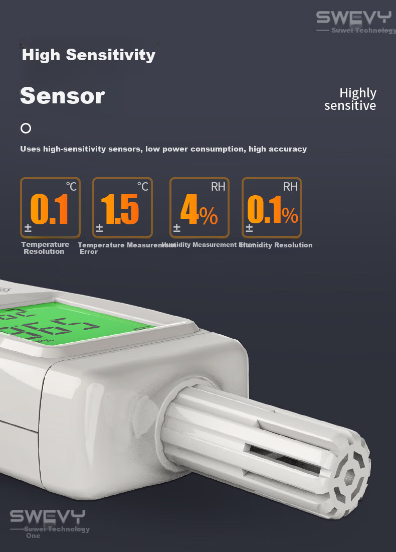 Xima AS847 Handheld Thermometer And Hygrometer, High-Precision Industrial Digital Temperature And Humidity Meter 9