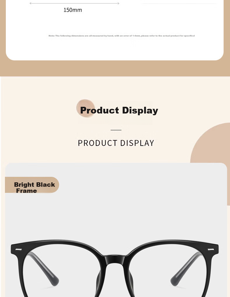 Cuntiandaofu Blue Light Blocking Glasses, Myopia Glasses, Anti-Radiation Glasses, Large Frame Slimming High-Definition Glasses for Men And Women, Glossy Black Frame, -2.00 Diopters 15