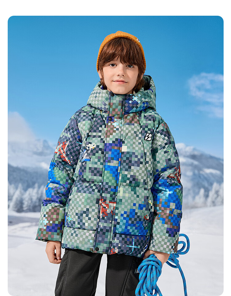 Balabala Kids Toy Down Jacket Boys Hooded Children's Clothing 2025 Winter Protective [Mall Same Style] 202425107101 8