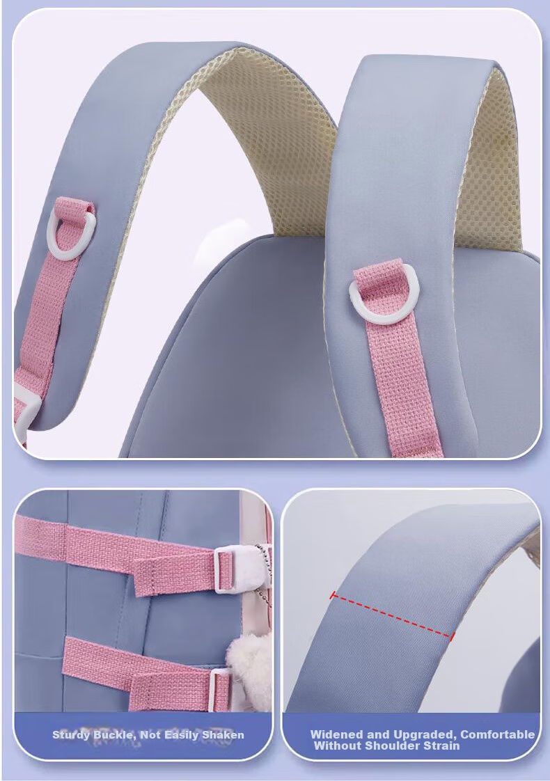 Huili Large Capacity Backpack for Women, Middle School And College Students, High School Students, Niche Elementary School Students in Grades Three to Six, Double Shoulder Bag 4