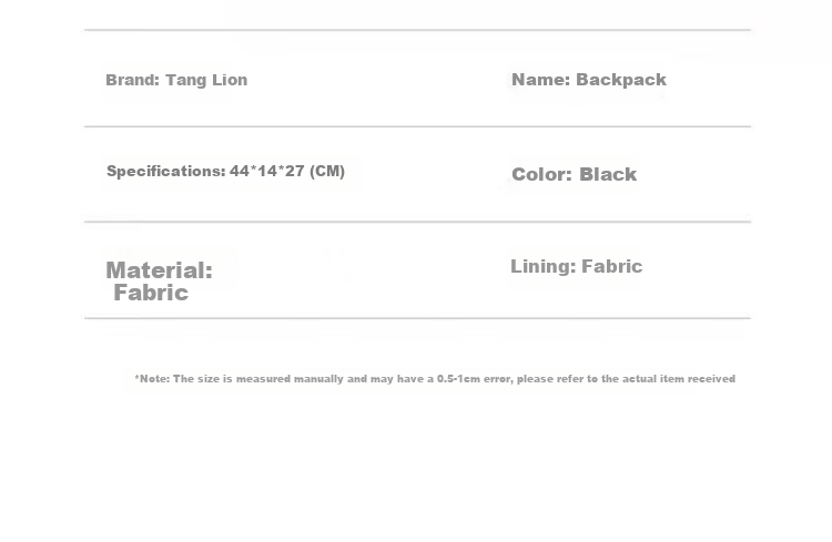 TonLion Backpack for Men, Business Commute Large Capacity Travel Laptop Bag for College Students And High School Students 5