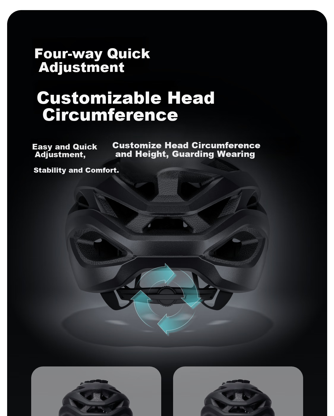Keep Cycling Helmet for Commuting, Mountain Biking And Road Cycling, One-Piece Molded Design with Magnetic Goggles, Breathable Helmet for Men And Women, Classic Black, Size L 8