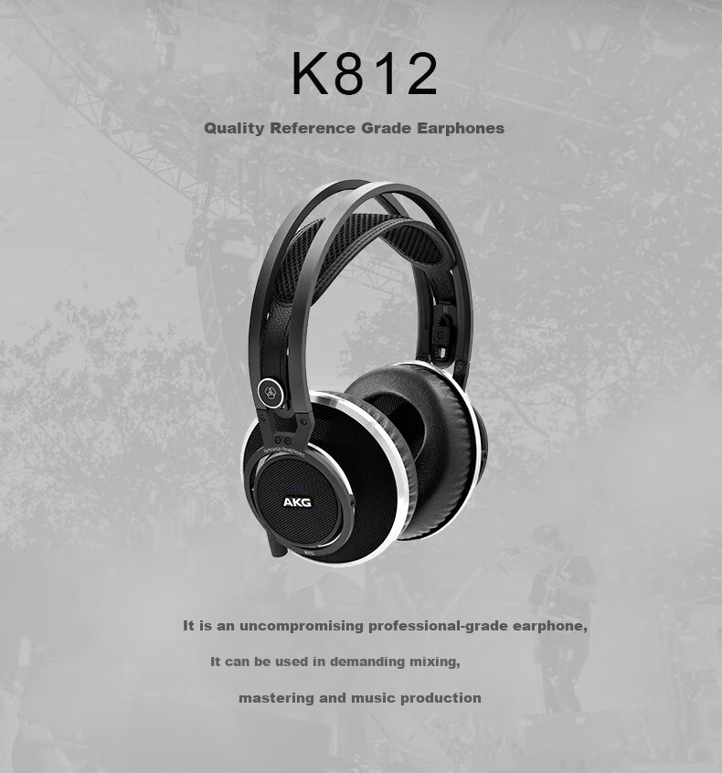 AKG K812 Headphones, Reference-Grade Tuned Headphones for Music Mastering And Monitoring 2