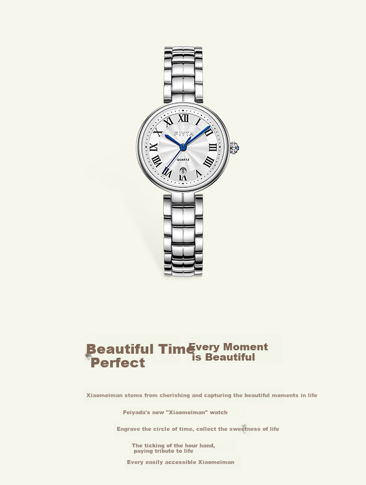 FIYTA "Little Beauty" Roman Dial with Calendar, Fashion Watch, Holiday And Birthday Gift 2