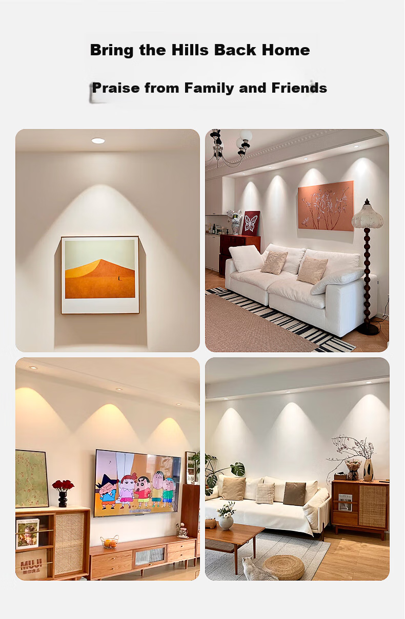 Jiandun Chuyun Full-Spectrum LED Mini Hill Spotlight, Recessed Wall Washer, Narrow Edge Deep Anti-Glare High CRI Subsidy Spotlight 5