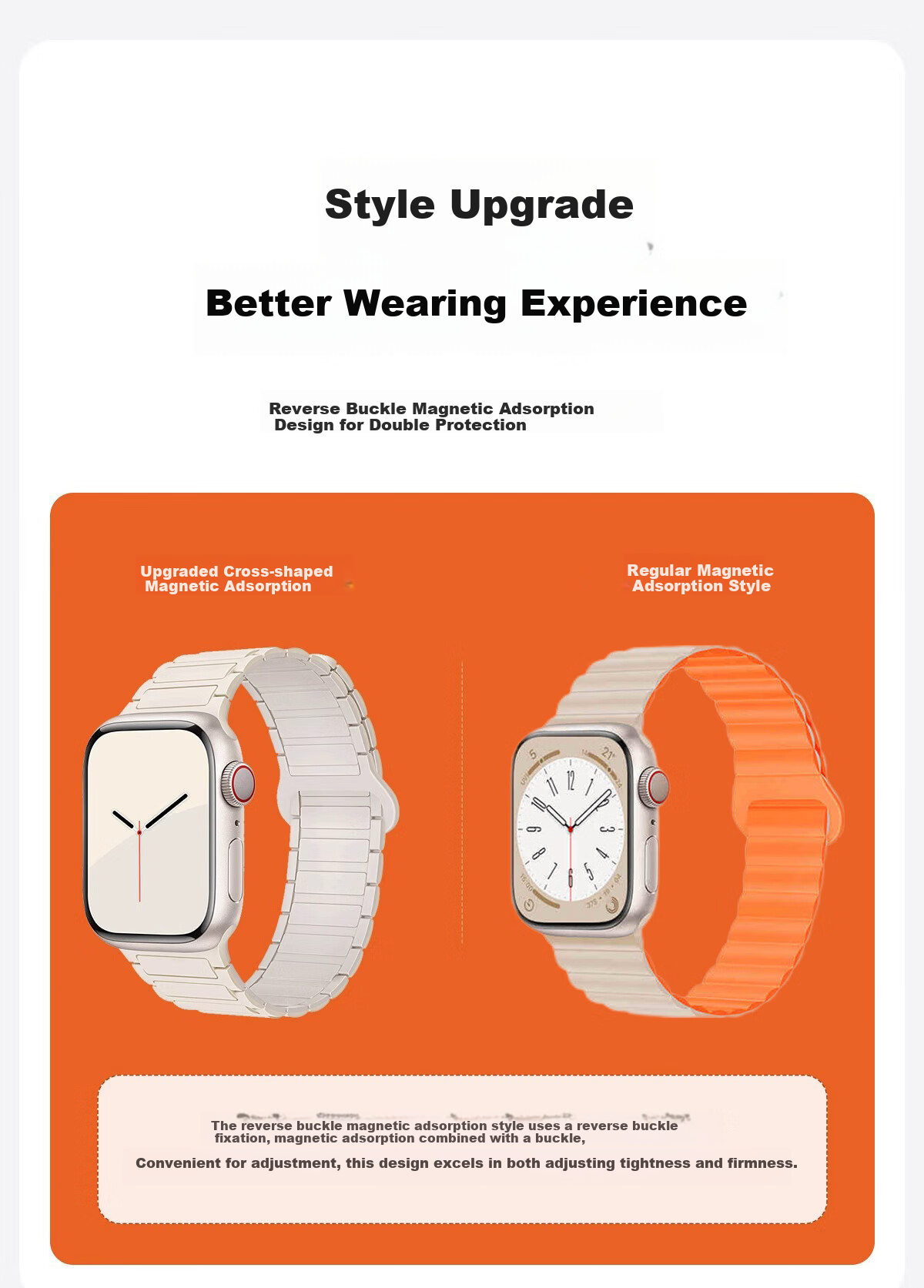 Watchbond Compatible with Apple S12 Watch Band, IWatch S11/s10/9/8 Strap, Upgraded Silicone Magnetic Loop, Ultra4/3/2 Watch Band, 49mm Men's Starlight Strap 7