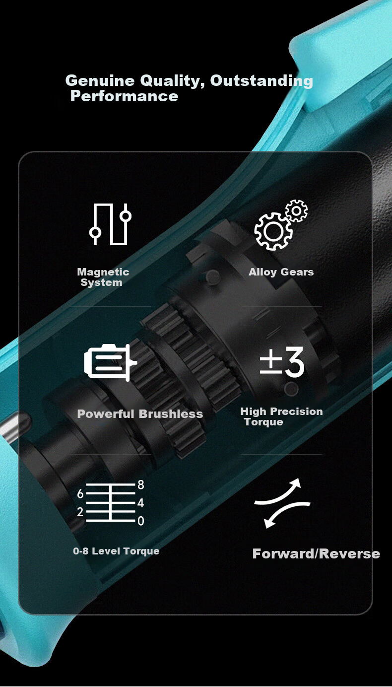 Yarun Brushless Fully Automatic Electric Screwdriver, Adjustable Low Torque Industrial-Grade Electric Screwdriver YSDP-15L 2
