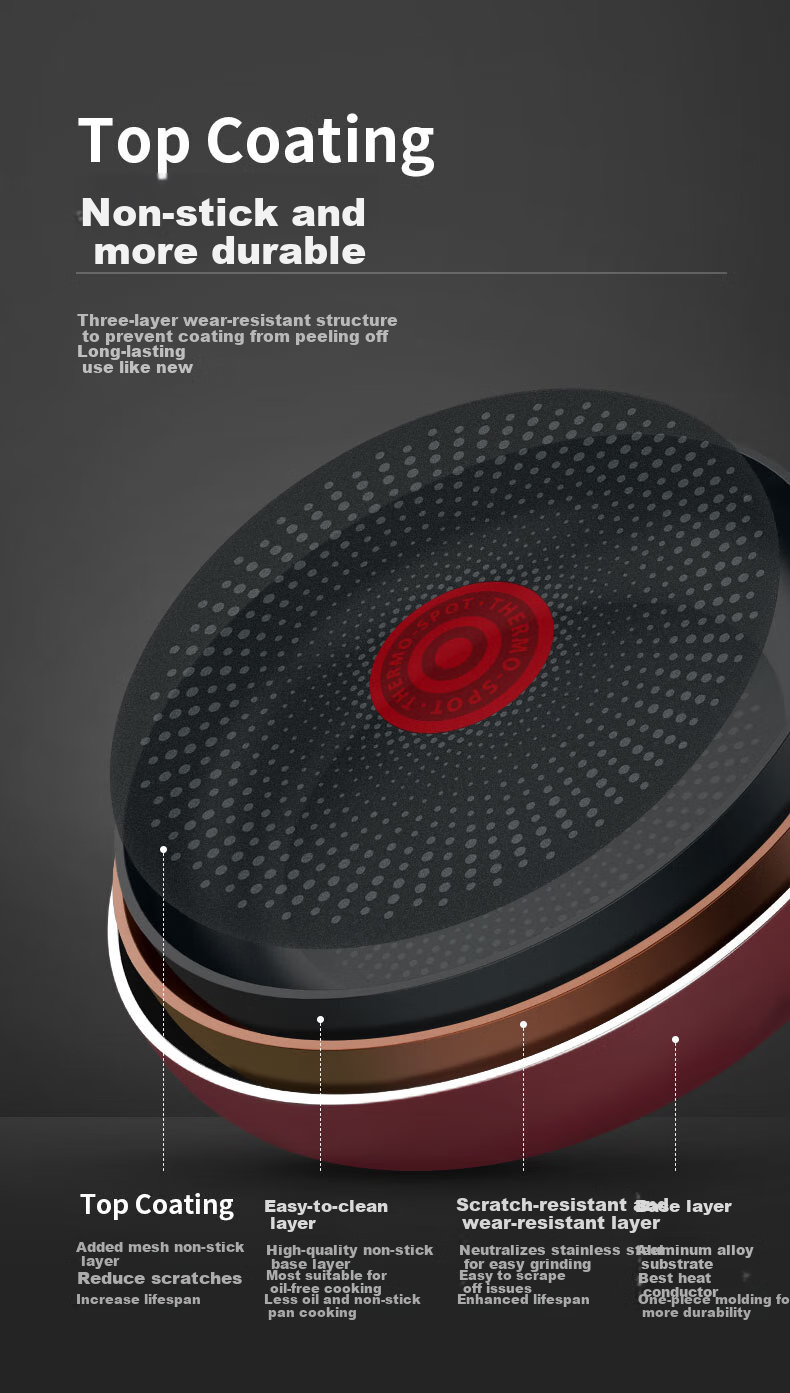 SUPOR Frying Pan, Non-Stick Fire-Red Dot Oil-Gathering Bottom Skillet, Stir-Fry Pan, 28cm Steak Pan EJ28HAP10 13