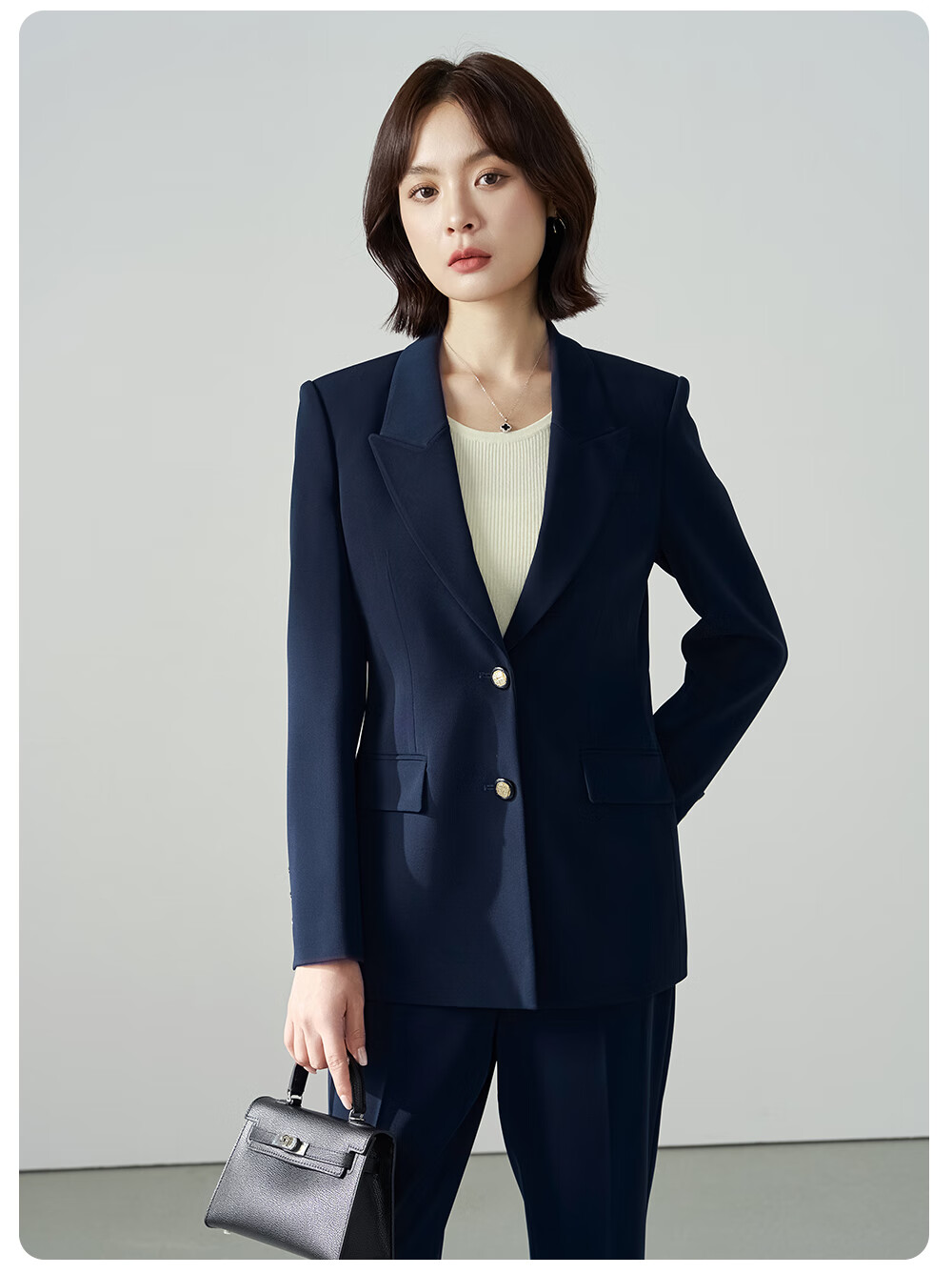 Miss Bird Women's Winter Suit Set Professional Interview Formal Workplace High-End Commuter Blazer Jacket 6