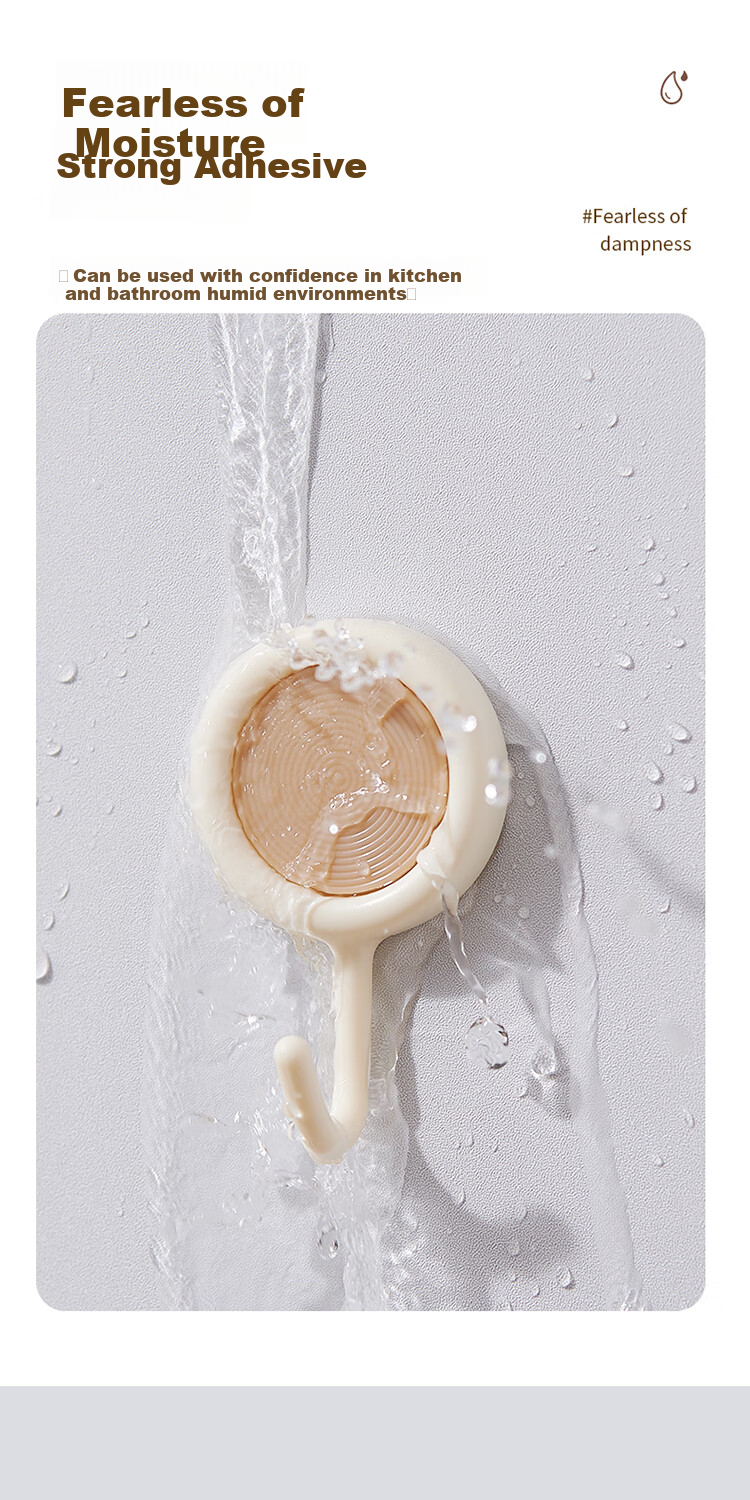 Ecoco Rotating Hook, No Drilling Required, Adhesive for Wall, Bathroom And Kitchen, Traceless, 360° Rotation, High Load Capacity 6