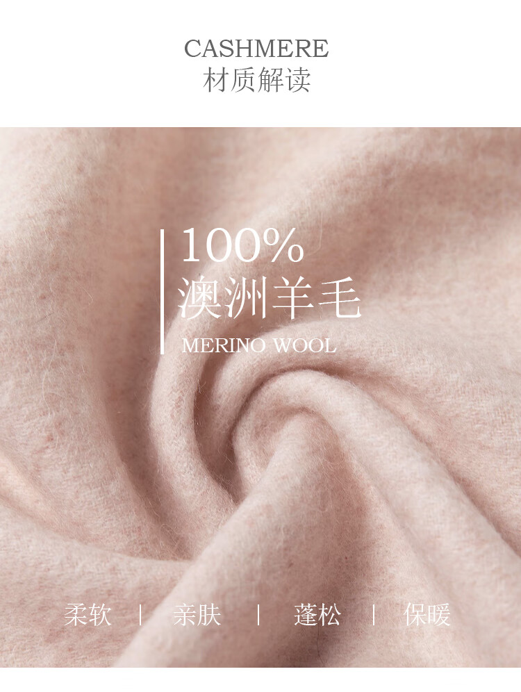 Shanghai Story 100% Wool Embroidered Scarf and Gloves Gift Box Warm Set Autumn Winter Women's Birthday Gift Magnolia 4