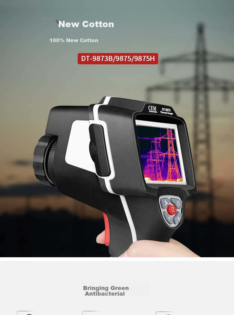 CEM DT-9875H Infrared Thermal Imager, High-End Industrial Grade, for Underfloor Heating And Electrical Leak Detection, Infrared Thermal Camera 1
