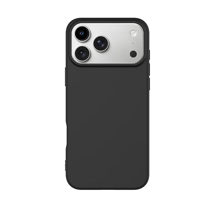 Чехол для телефона ESCAPE iPhone 17 Pro, силиконовый, полный комплект защиты, приятный на ощупь, противоударный, тонкий, черный