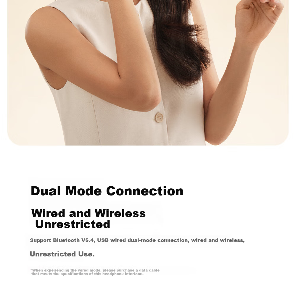 Manbuzhehuazai Evo Space Over-Ear Active Noise Cancelling Bluetooth Headphones, Bluetooth 5.4, Earth Brown, Dual Gold Certification, 93-Hour Battery Life, Compatible with Apple, Huawei, Xiaomi 24