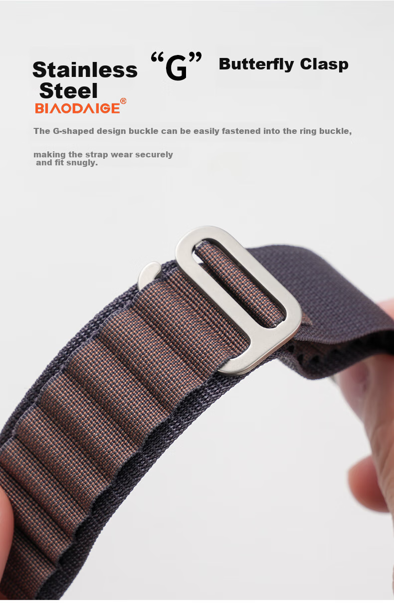 Biaodaige Compatible with Apple Watch Band, S12 High-End Style for S11/10/9/8/7 IWatch 45/46/49MM/Ultra 4/2/3/SE 3/2 High Mountain Nylon Band, Indigo 3