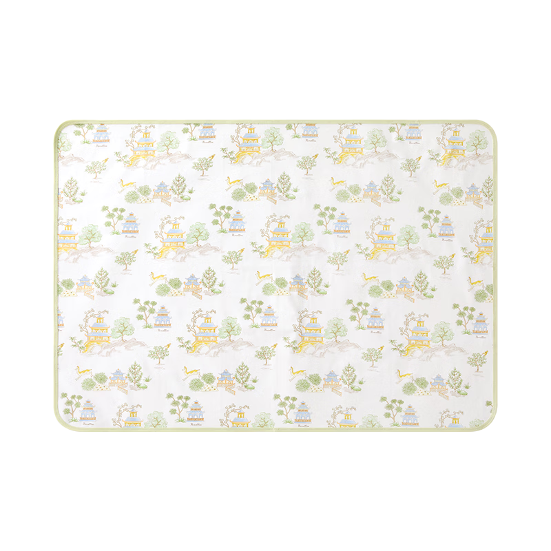 PurCotton Baby Knitted Composite Urine Pad Pure Cotton Washable Waterproof Breathable Large Bed Sheet Lingfeng Xunyi 90×70cm