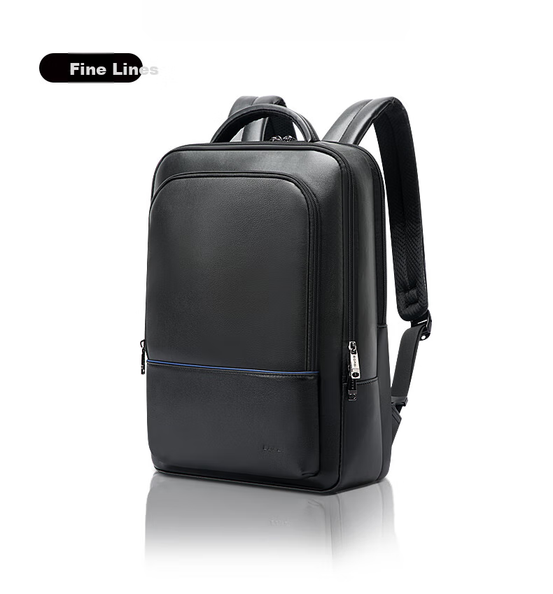 Bopai Leather Business Backpack for Men, Laptop Bag, Travel Bookbag with Fine Texture, Gift for Me 7