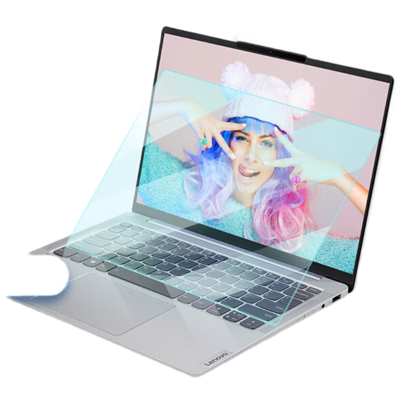 Jiasu 14-Inch (16:9) Laptop HD Tempered Glass Screen Protector, High-Definition Tempered Glass Protective Film, Compatible with Huawei, Lenovo, Dell, HP, ASUS
