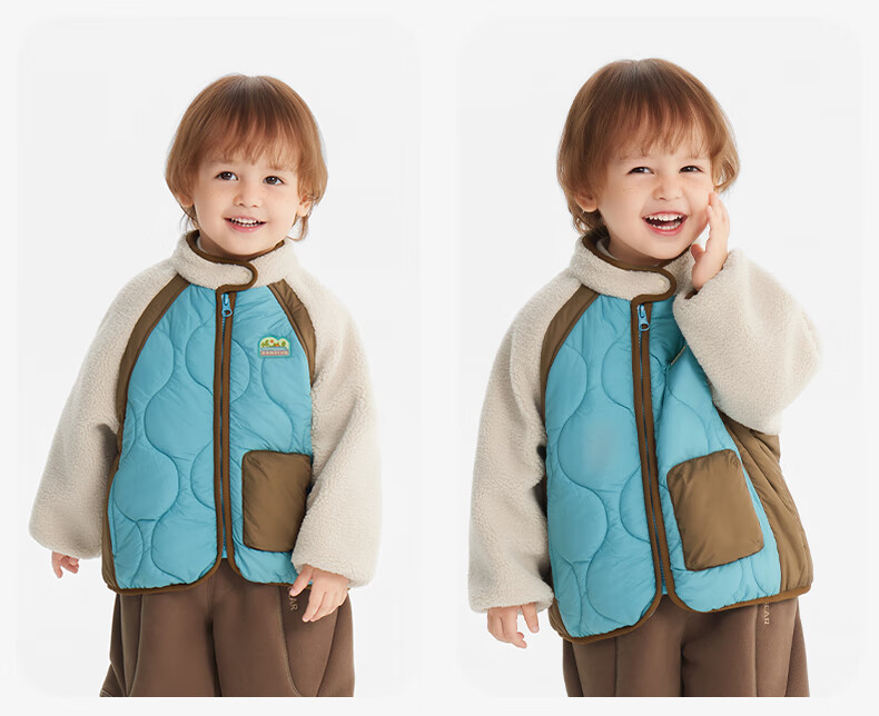 Ciciibear Baby Fleece Quilted Cotton Jacket Boys Autumn Winter Warm Thick Coat 6