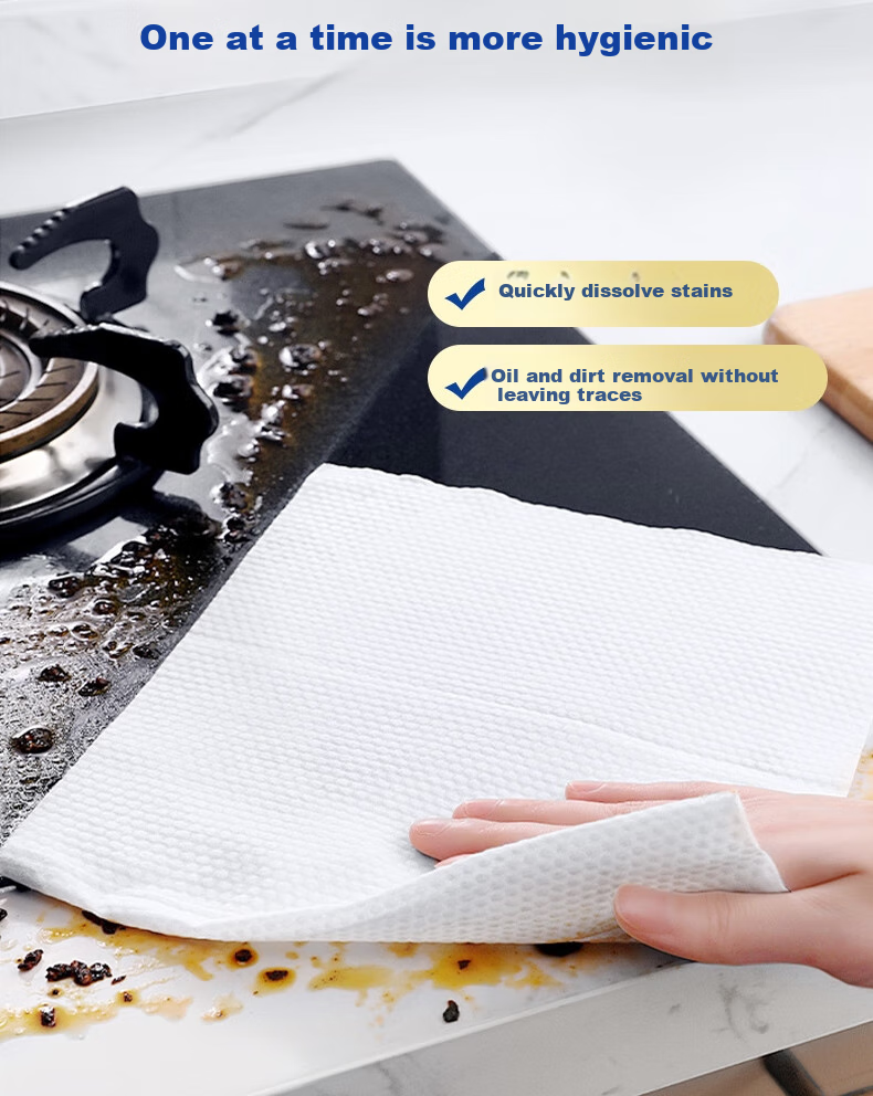 Limi Kitchen Paper Towels, 70 Sheets * 3 Packs, Kitchen Oil-Absorbing And Water-Absorbing Tissues, Dry And Wet Pull-Out Embossed Kitchen Paper Towels 5