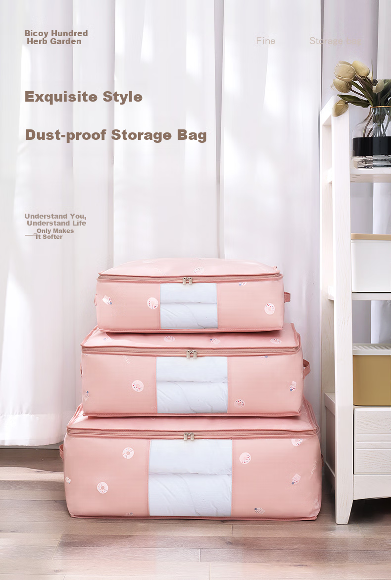 Baicaoyuan Storage Bags for Clothes And Quilts, Moving Packing Bags, Large Dinosaur Design, Extra Large Size, Pack of 2 2
