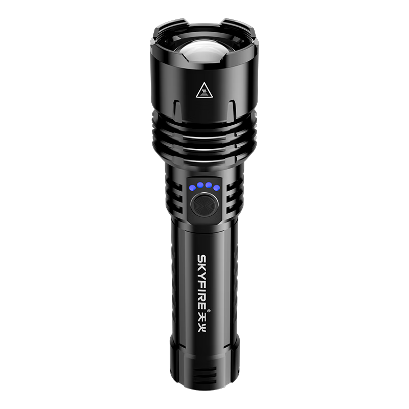 SkyFire Flashlight, Powerful Light, Canglong Second Generation, Ultra-Long Battery Life, Compact And Portable, 200000 Lumens, Sky-Piercing Cannon, Three Kilometers