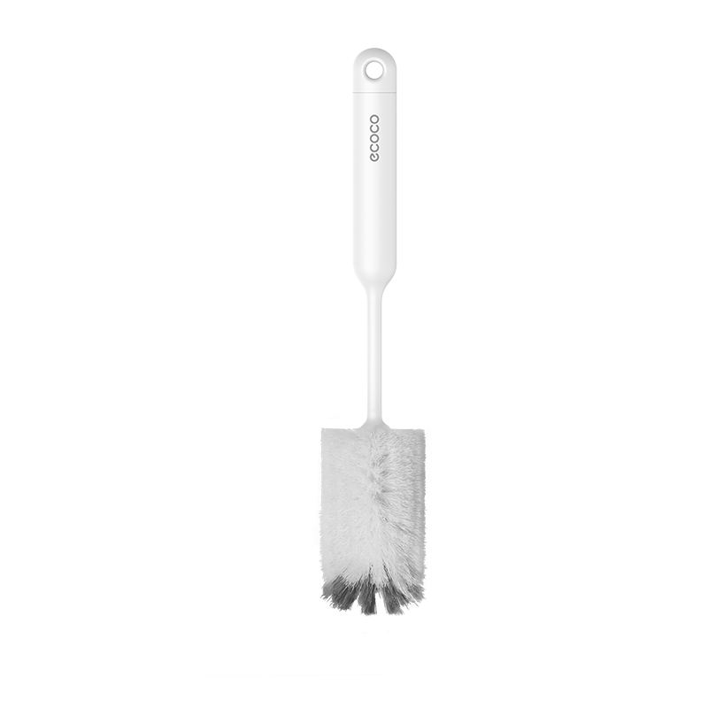 Ecoco Cup Brush Water Cup Cleaning Tool Baby Bottle 3-in-1 Multifunctional Long Handle Cup Brush E25203 White