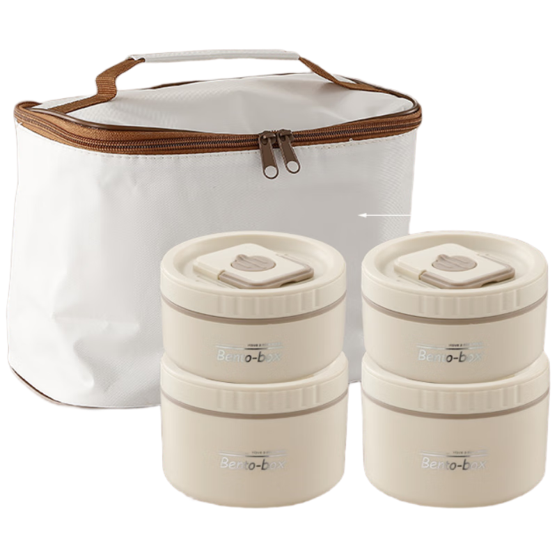 Licheers Insulated Lunch Box 304 Stainless Steel Multi-layer Thermal Container Large Capacity Microwaveable Bento Box for Students and Office Workers