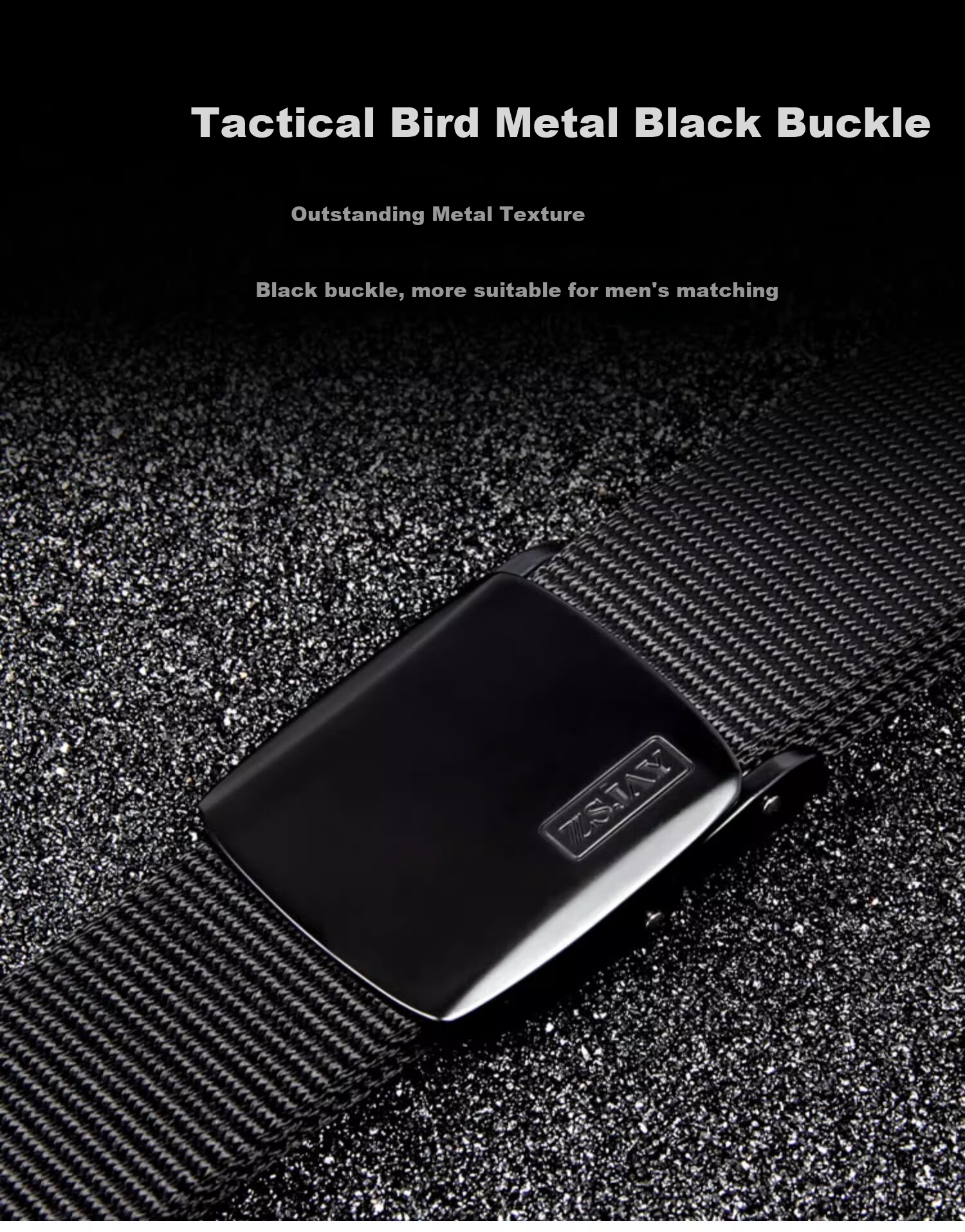 Zhanshuniao P4 (High-End) Automatic Buckle Canvas Belt Nylon Belt for Men, Casual Cargo Pants Woven Belt, Trendy Gift 4