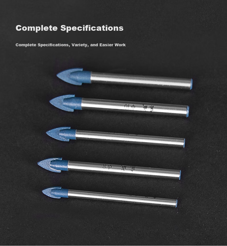 Dongcheng Alloy Triangle Drill Bit Ceramic Tile Drill Bit Sharp Angle Drill Bit Electric Drill Ceramic Drill Wall Drill Hole Opener φ8 9