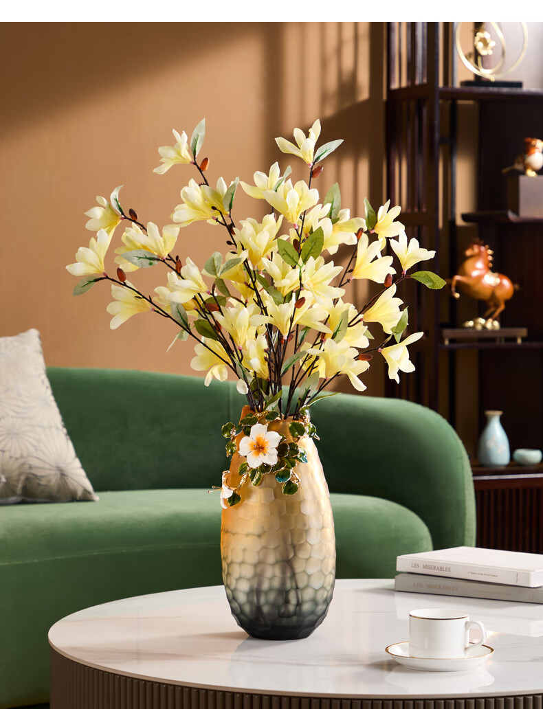 Norsman Luxury Vase Ornament for Living Room Entrance Floral Arrangement Housewarming Gift Valentine's Day 8