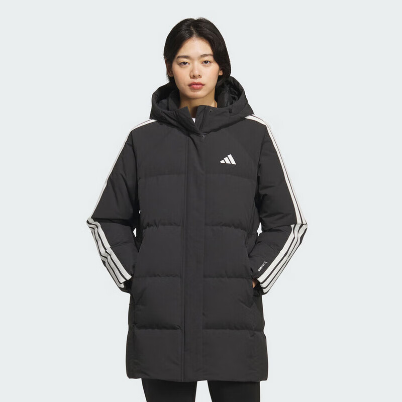 Adidas Women's Sports Style Series W 3S MID D JKT Mid-Length Down Jacket KC2486 Black XL 1