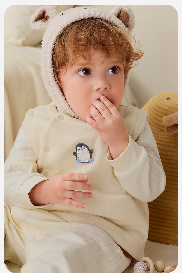 Minibala Padded Baby Warm Vest Unisex Cotton Homewear Autumn Winter 2