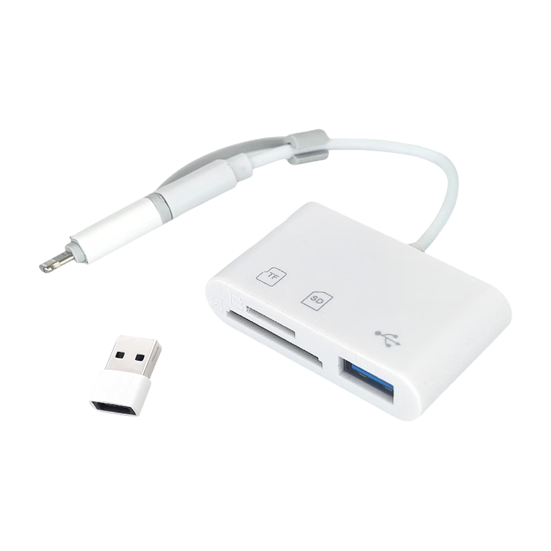 LinkStone USB/Apple/Type-C High-Speed Card Reader OTG Adapter Apple Phone TF/SD Multi-in-One Reader for Computer Camera Dash Cam Drone Universal