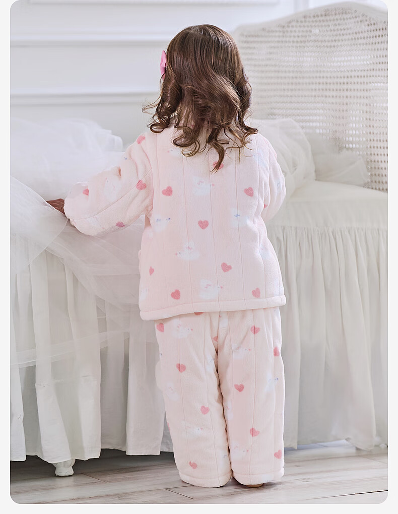 DAVE & BELLA Kids Plush Homewear Set Boys Winter Coral Fleece Pajamas Girls 3