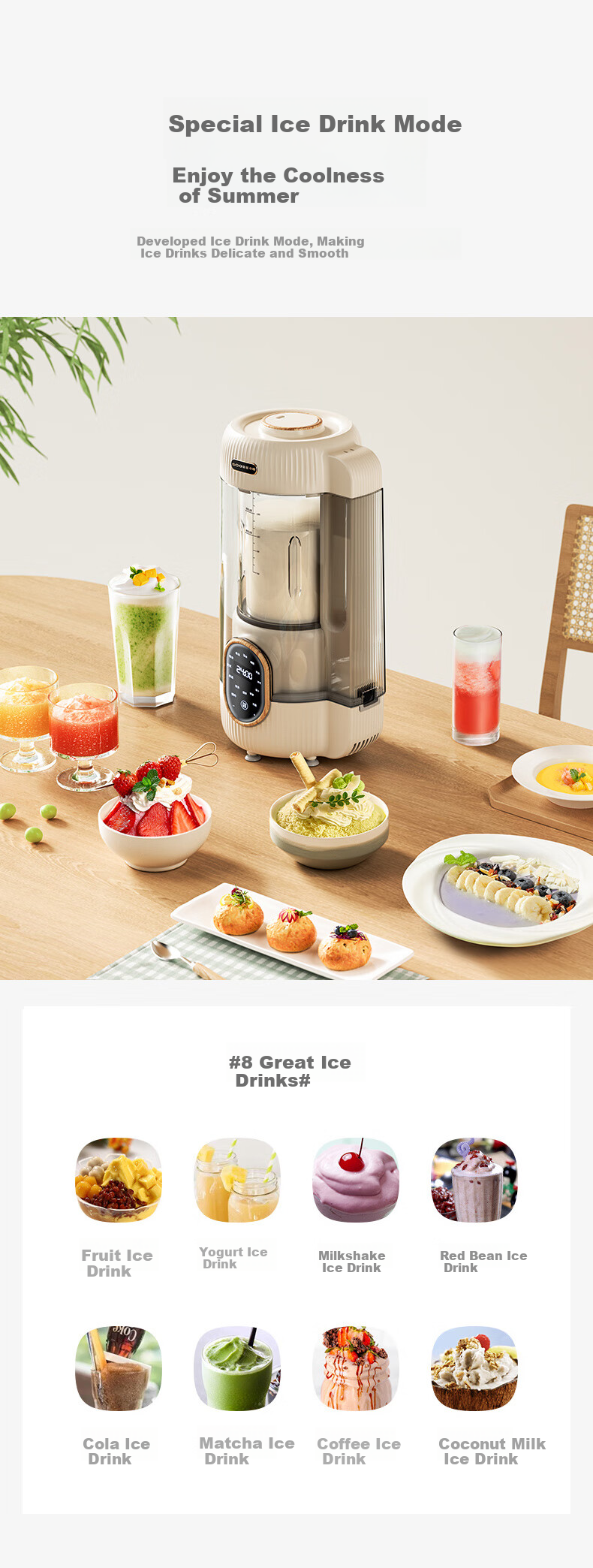 Xiaozhi Low-Noise Washless Blender, Large Capacity for Home Use, Noise Reduction, Quiet Operation, Heating Food Processor, Fully Automatic Baby Food Maker, Juicer, Soy Milk Machine, Mixer, Multifunctional SP03 10