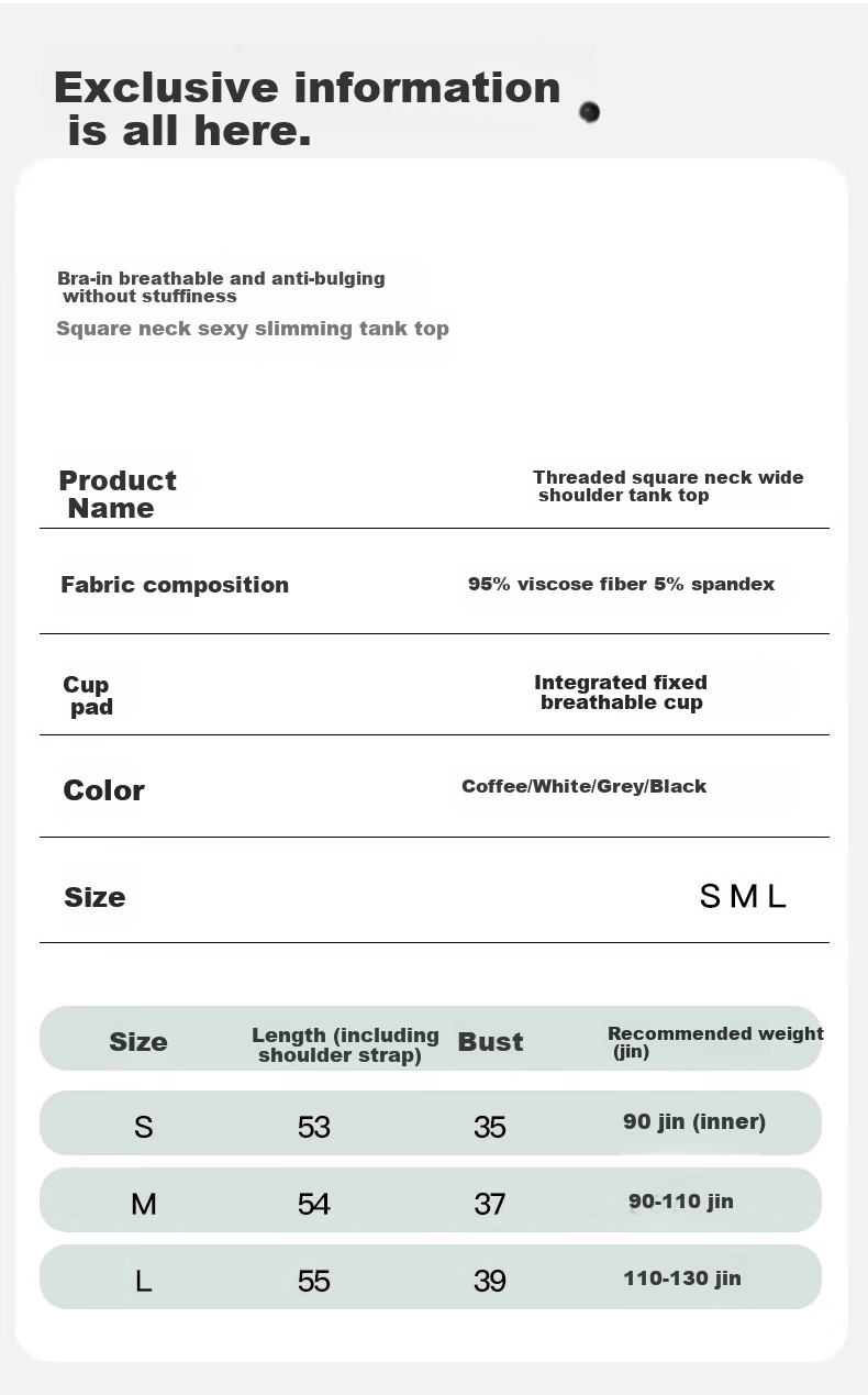 BOPRUIEY Women's Camisole Tank Top with Built-In Bra Pads, Thin Summer Undershirt, Sleeveless Sports Bralette for Layering Or Outer Wear 10