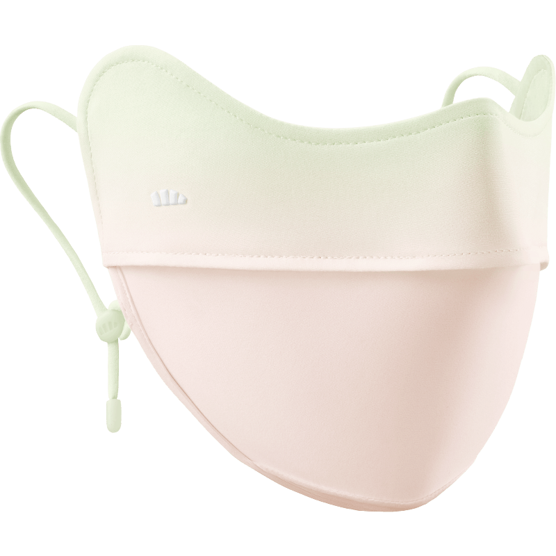 Beneunder Blush Sunscreen Face Mask for Women, UV Protection, Enhances Complexion, Prevents Sunburn, Heat Protection, Misty Forest Green AL334