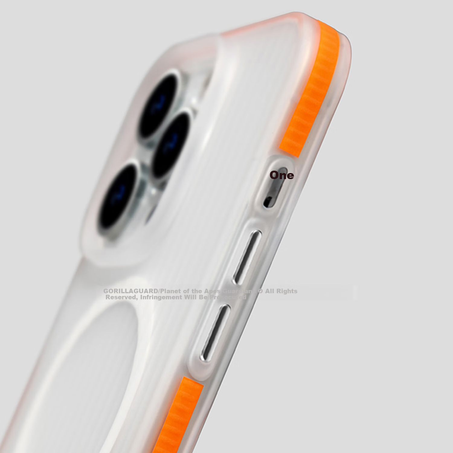 Защитный чехол Xingqiuweishi Premium Anti-Fingerprint для Apple iPhone 16 Pro Max, ультратонкий, с полосатой текстурой, матовый, белый