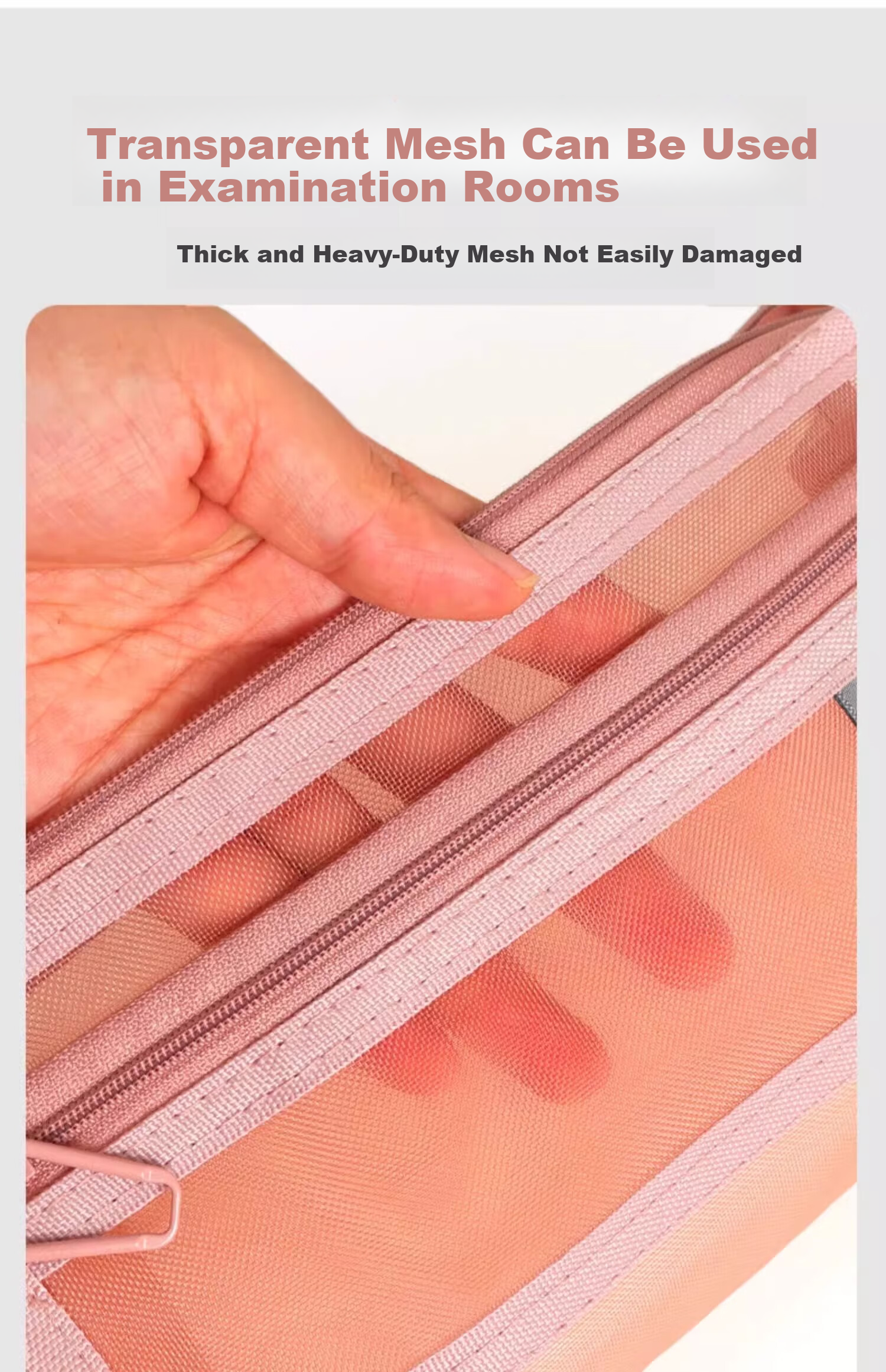 Mingyu Transparent Mesh Pencil Case for Middle School Entrance Exam, Double-Layered Transparent Stationery Box for Primary And Secondary School Students, Aesthetically Pleasing Simple Pencil Case for Boys And Girls, Avocado Gree 14