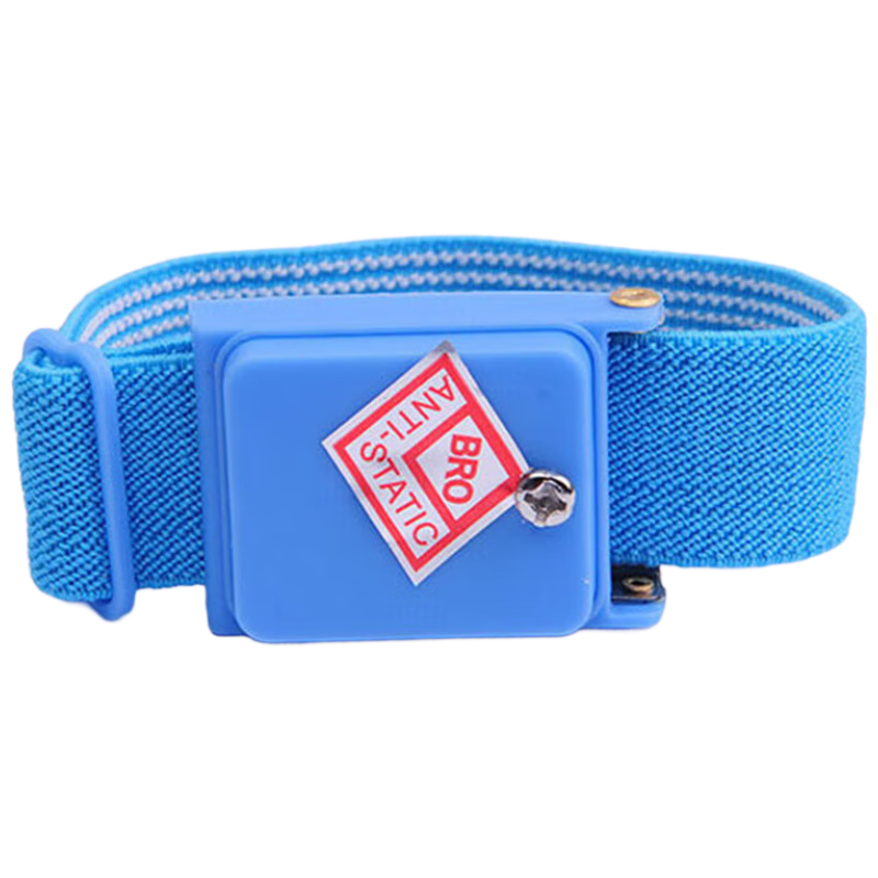Mandelai Anti-Static Wristband Wireless Static Removal Bracelet for Workshop Factory Maintenance Blue [1 Individually Boxed]