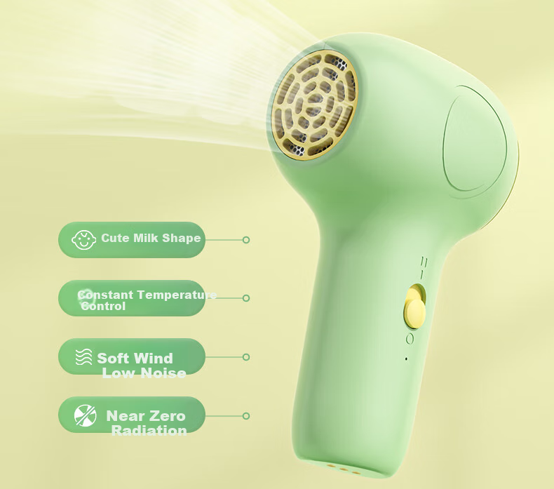 AUX Infant Hair Dryer for Red Bottoms, Wireless Rechargeable Newborn Baby Hair Care Low Radiation Constant Temperature Low Noise Gentle Wind Portable Maternity Hair Dryer Full Moon Gift 8