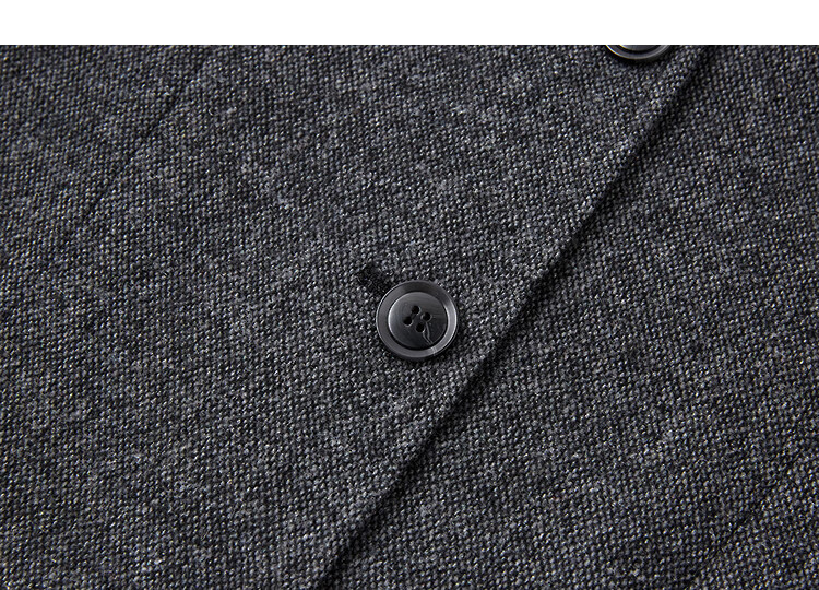 Demana [With Wool] Winter Sesame Dot Woolen Suit Round Neck Short Jacket Pleated A-Line Skirt Women's Two-Piece Set 3