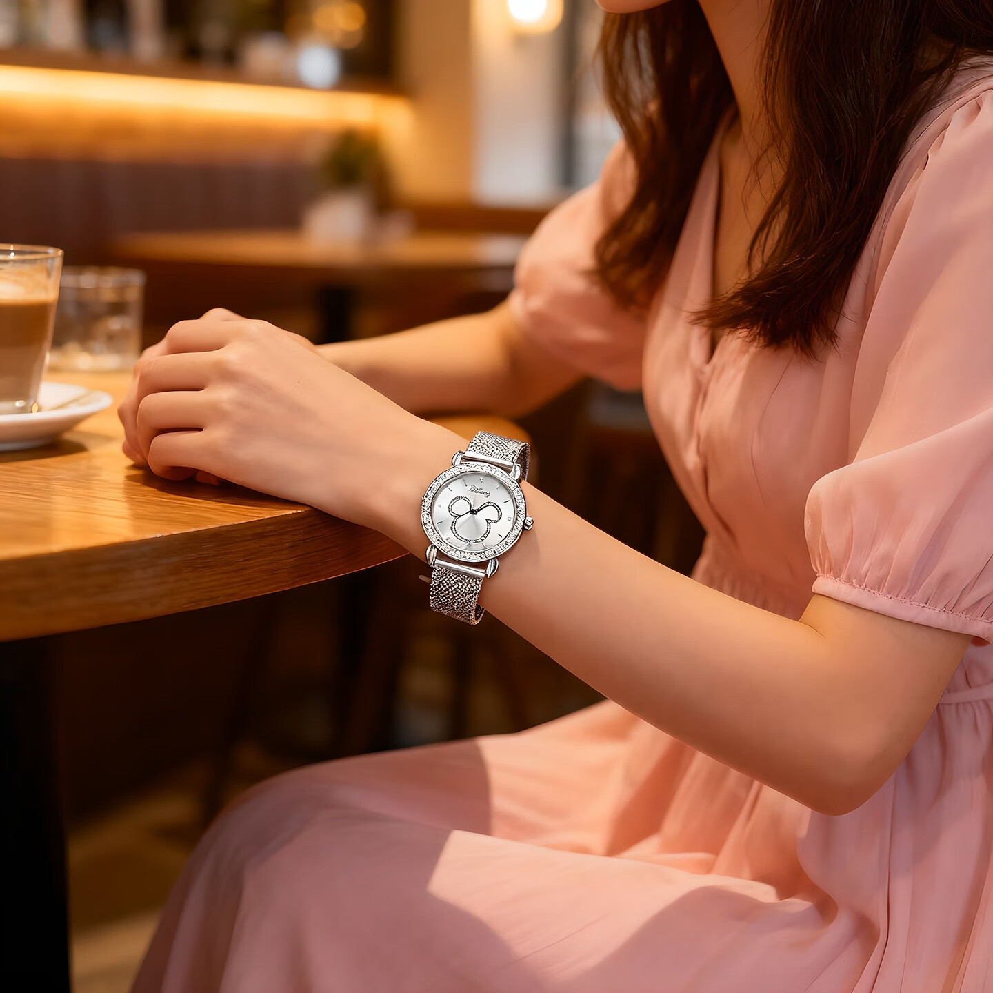 Disney Women's Watch for Students, High School and Middle School Girls, Elegant and Delicate Small Wristwatch 8