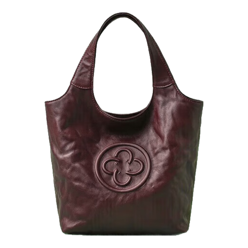 CASSILE [Celebrity Style] Cassile Tote Bag for Women, Vegetable Tanned Cowhide Light Luxury Handbag Crossbody Bag Birthday Gift