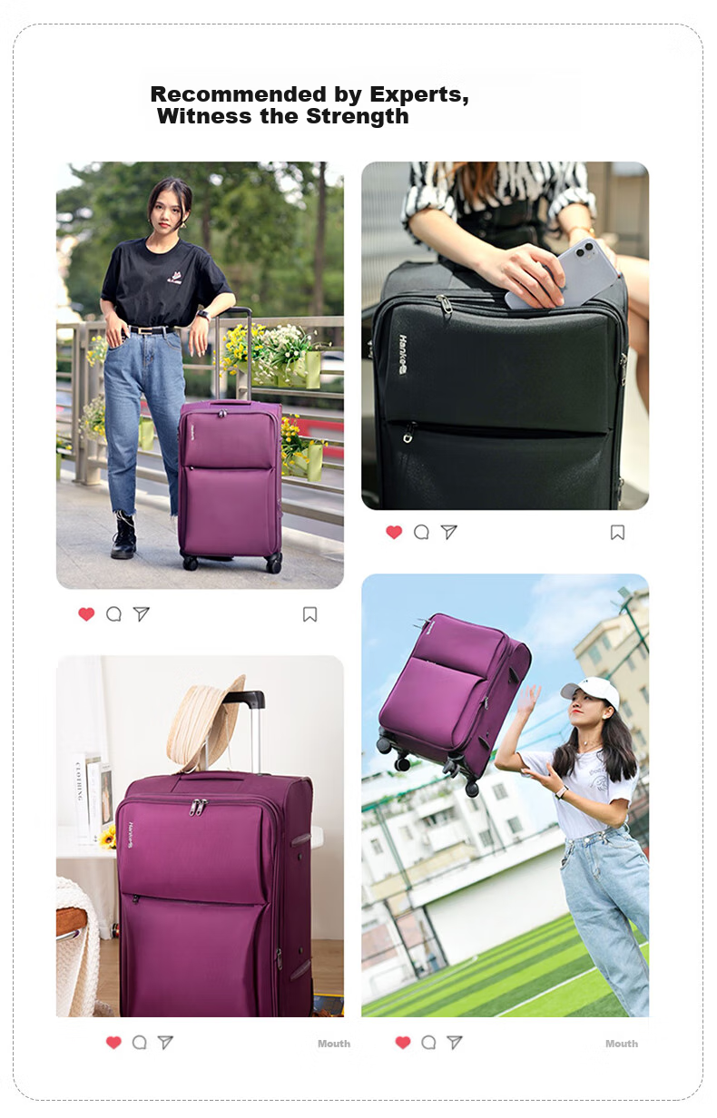 HANKE Luggage Suitcase for Men And Women, Travel Case with Wheels, 24-Inch Black Large Capacity 66L Expandable Password Lock Suitcase 25